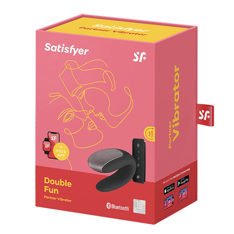 SATISFYER - DOUBLE FUN PARTNERVIBRATOR SCHWARZ