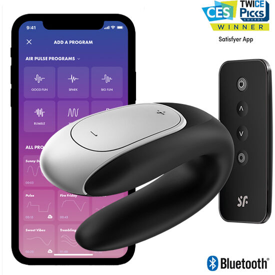 SATISFYER - DOUBLE FUN PARTNERVIBRATOR SCHWARZ