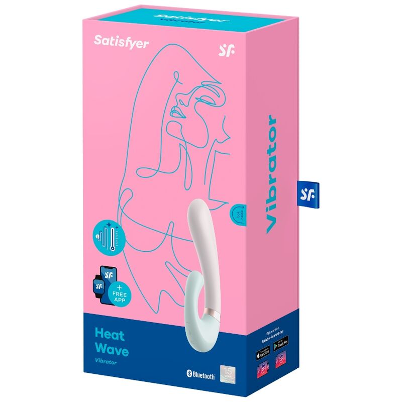 SATISFYER - HEAT WAVE VIBRATOR APP ROZE