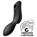 SATISFYER - CURVY TRINITY 2 AIRPULS-VIBRATOR SCHWARZ