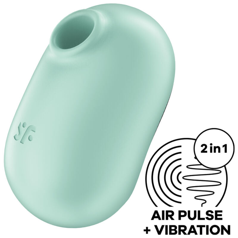 SATISFYER - PRO TO GO 2 DUBBELE LUCHTPULS STIMULATOR &amp; VIBRATOR VIOLET