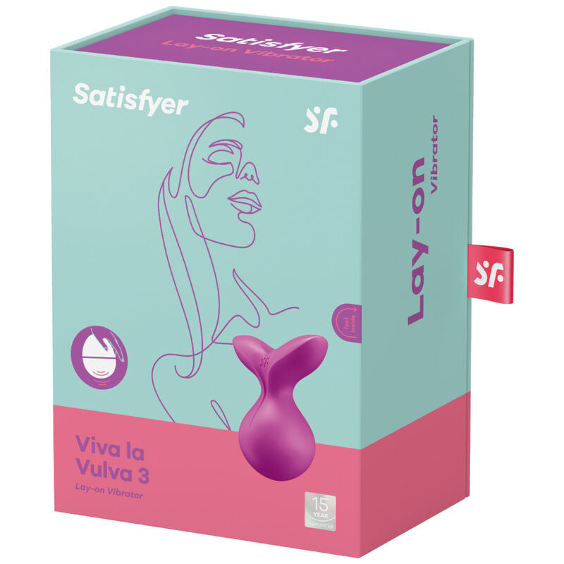 SATISFYER - VIVA LA VULVA 3 AUFLEGEVIBRATOR VIOLETT
