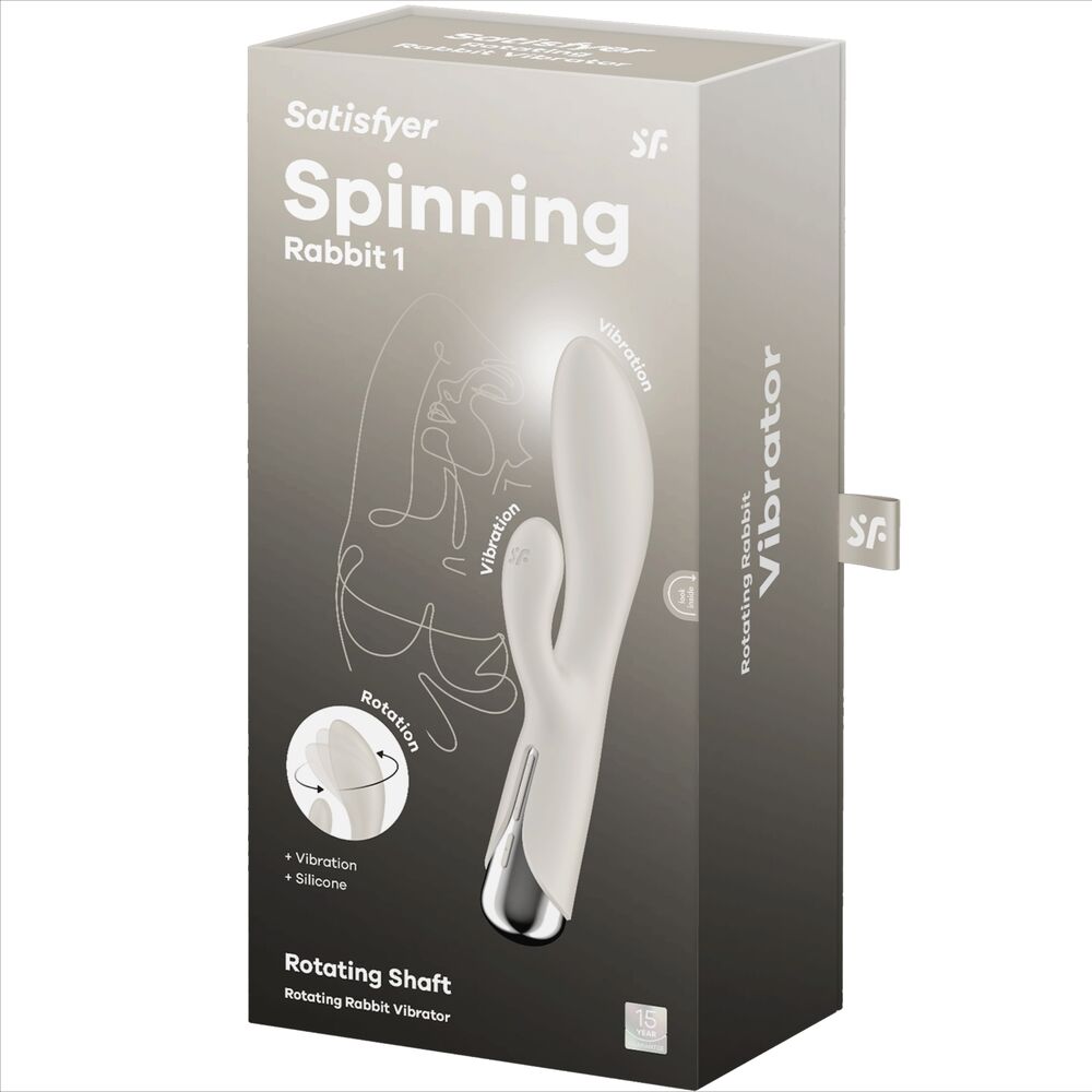 SATISFYER - SPINNING RABBIT 1 CLITORIS EN RODE G-SPOT STIMULATIE