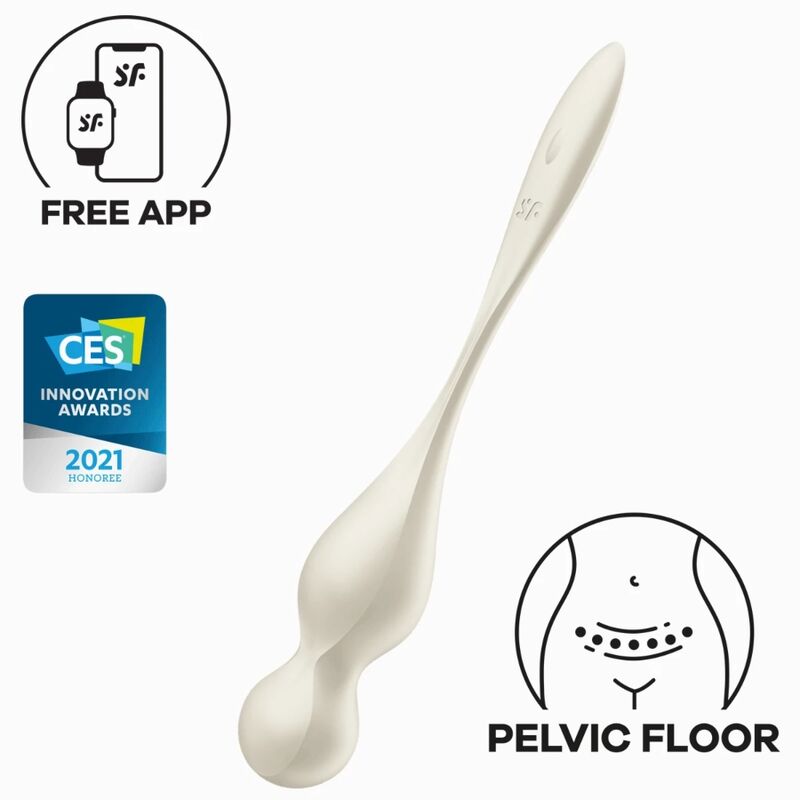 SATISFYER - LOVE BIRDS VIBRIERENDE LIEBESKUGELN WEISS