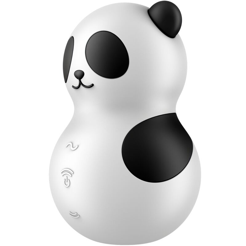 SATISFYER - POCKET PANDA STIMULATOR & VIBRATOR SCHWARZ-WEISS