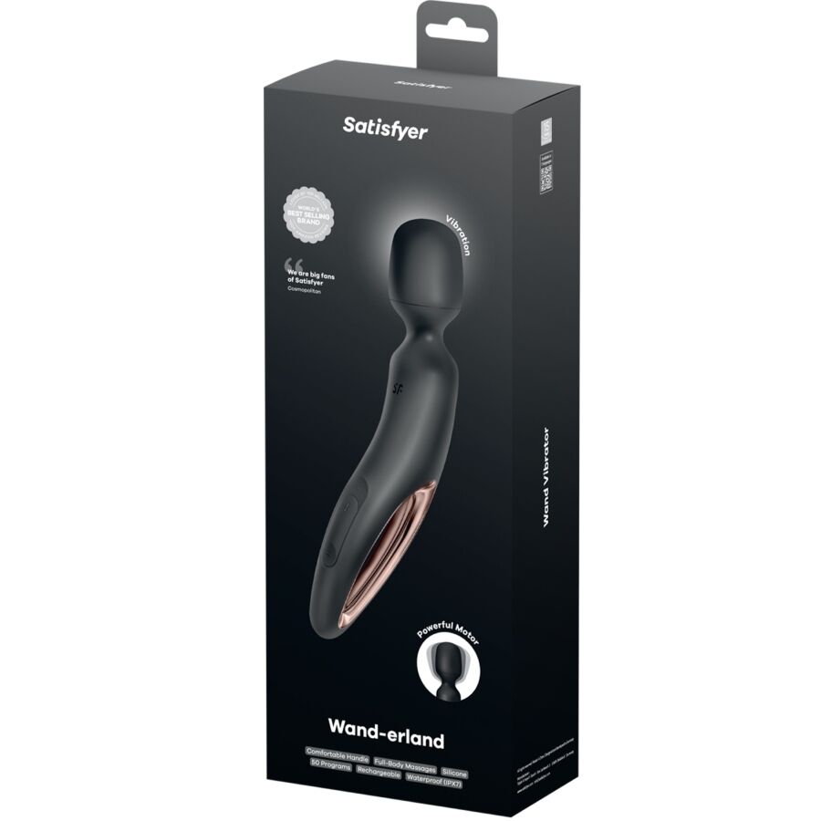 SATISFYER - WAND ERLAND VIBRIERENDER MASSAGER SCHWARZ