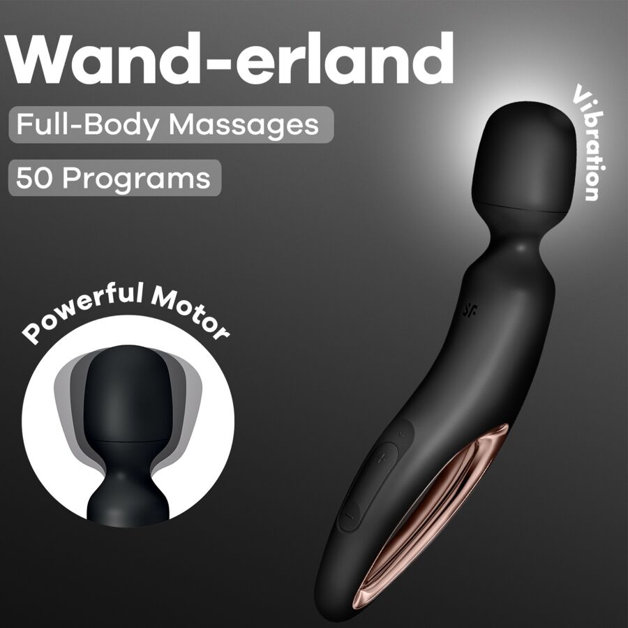 SATISFYER - WAND ERLAND VIBRIERENDER MASSAGER SCHWARZ
