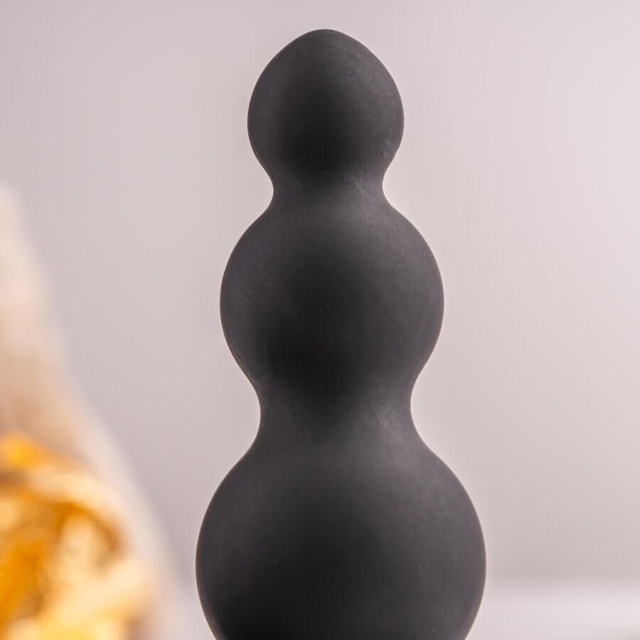 ROCKS-OFF - PETITE SENSATIONS BUBBLES ANAL PLUG VIBRATOR ZWART