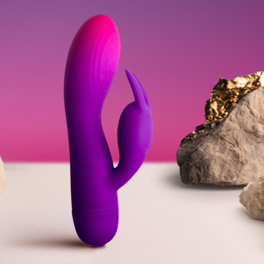 ROCKS-OFF - GLO-GIRL PAARSE KONIJN VIBRATOR