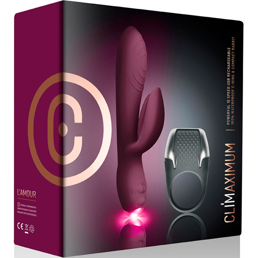 CLIMAXIMUM - LAMOUR KIT KONIJN VIBRATOR + LED COCKRING