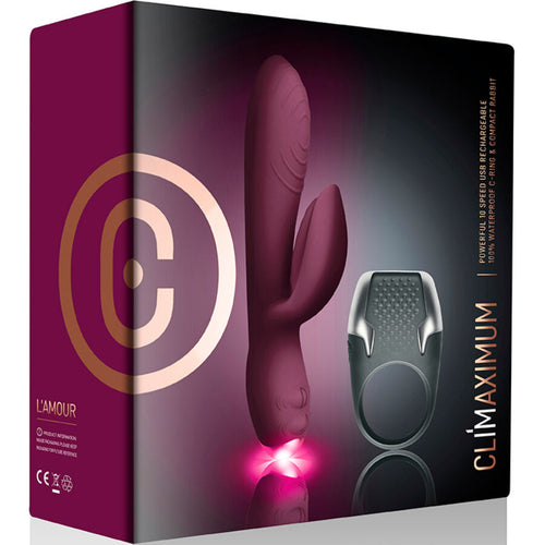 CLIMAXIMUM - LAMOUR KIT KONIJN VIBRATOR + LED COCKRING