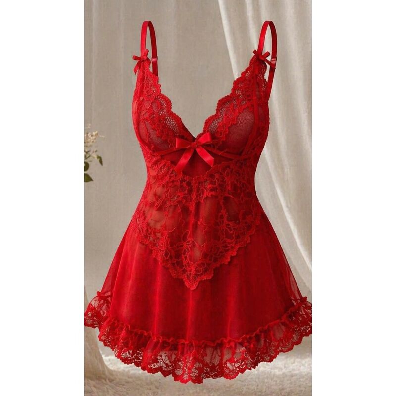 LIVCO CORSETTI FASHION - NUIT SET T-SHIRT + RED PANTY 2028 S/M