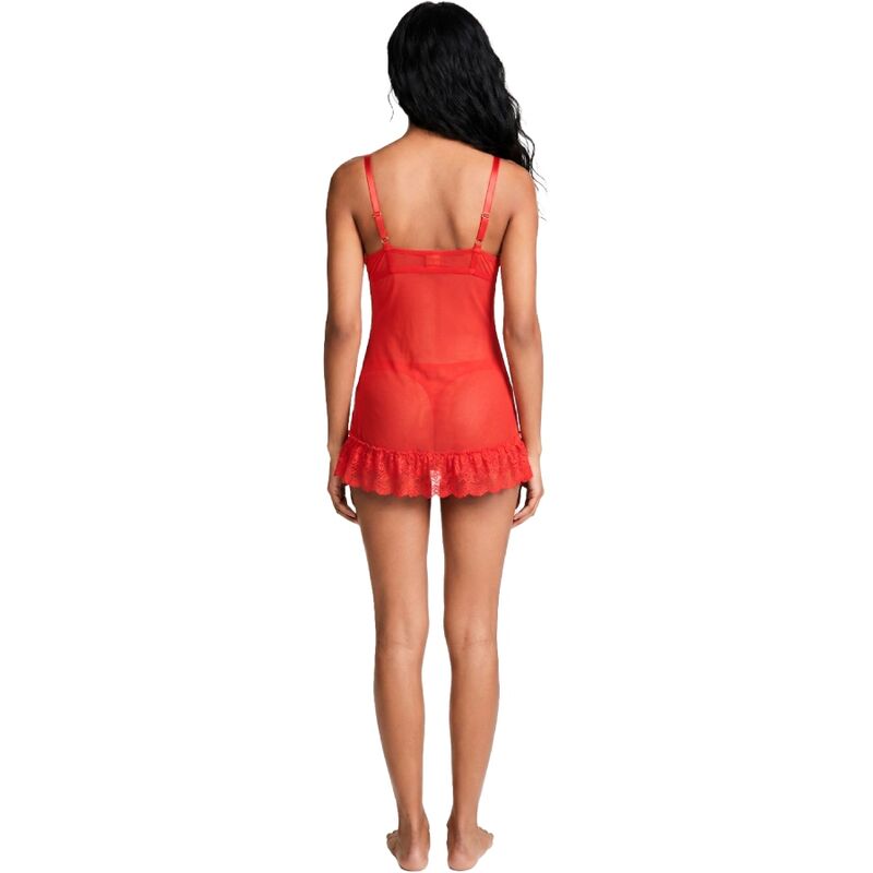 LIVCO CORSETTI FASHION - NUIT SET T-SHIRT + RED PANTY 2028 S/M