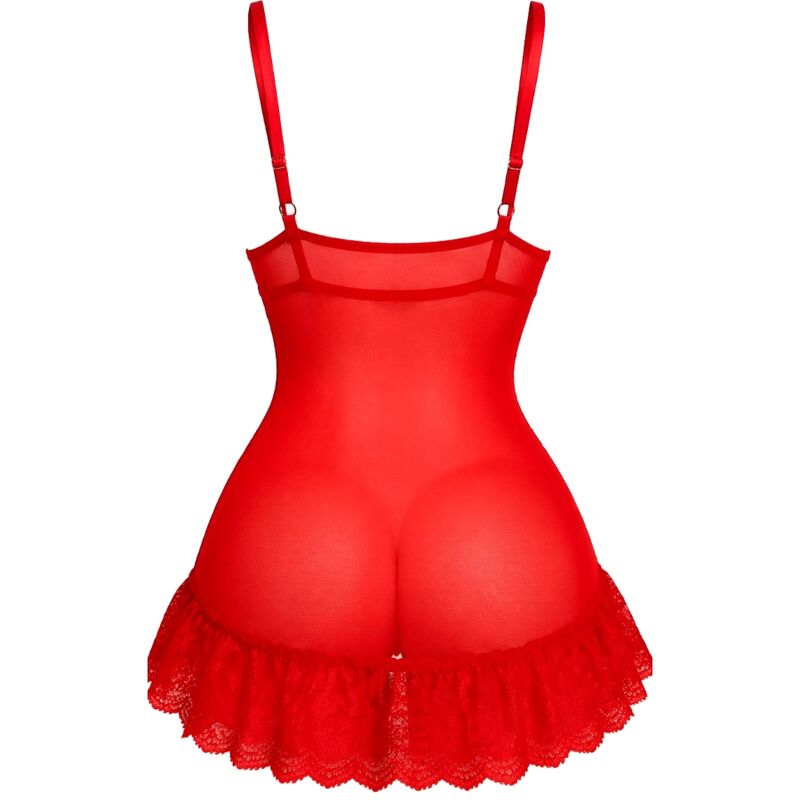 LIVCO CORSETTI FASHION - NUIT SET T-SHIRT + RED PANTY 2028 L/XL