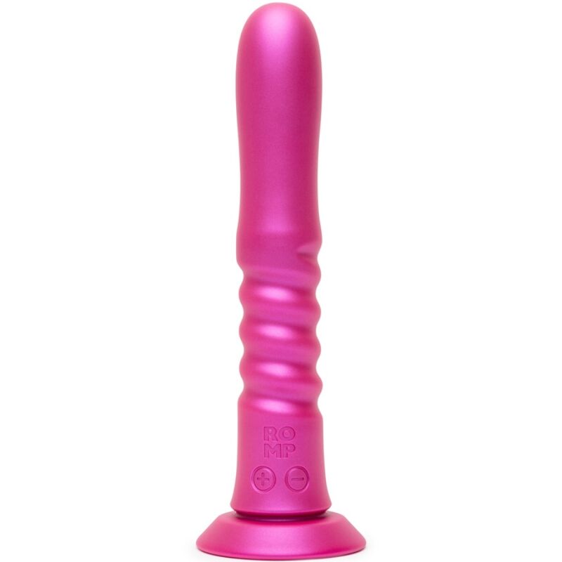 ROMP - JIGGLE UP AND DOWN VIBRATOR WITH PINK SUCTION CUP