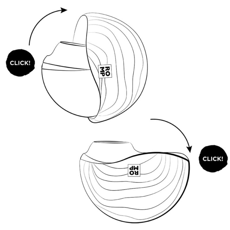 ROMP - SPIN CLITORAL SUCTION ANTITUDE WITH ROTATING OPENING AND CLOSING