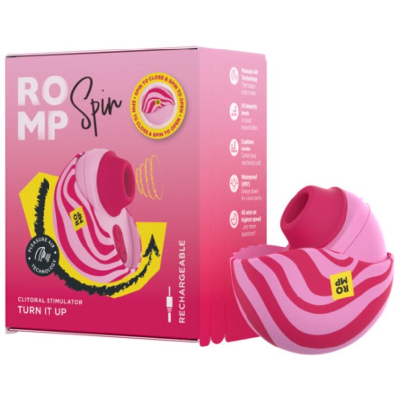 ROMP - SPIN CLITORAL SUCTION ANTITUDE WITH ROTATING OPENING AND CLOSING
