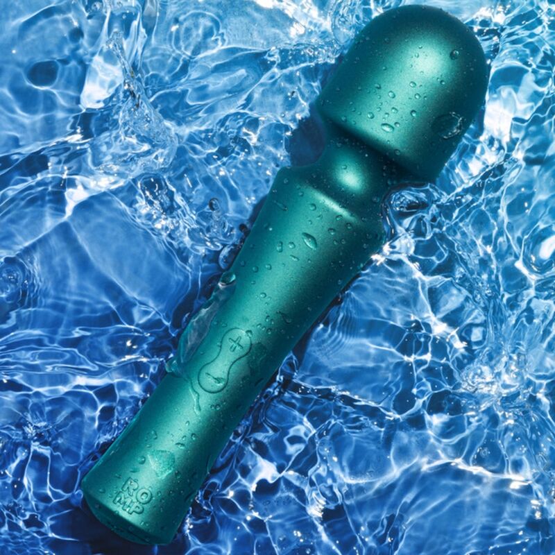 ROMP - PRESTO MINI WAND VIBRATOR FLEXIBLE HEAD GREEN