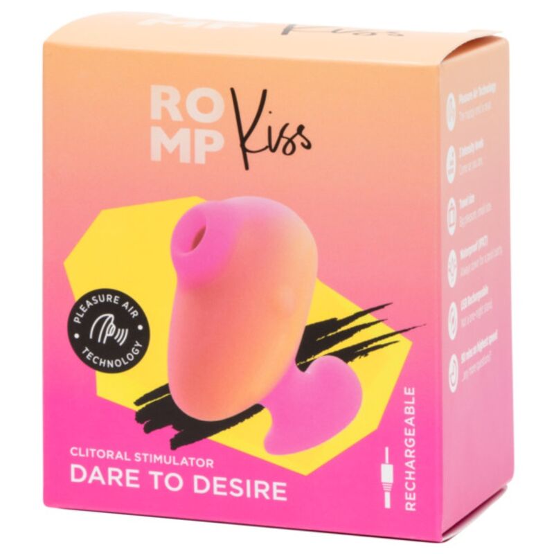 ROMP - KISS CLITORAL SUCTION RECHARGEABLE FINGER VIBRATOR