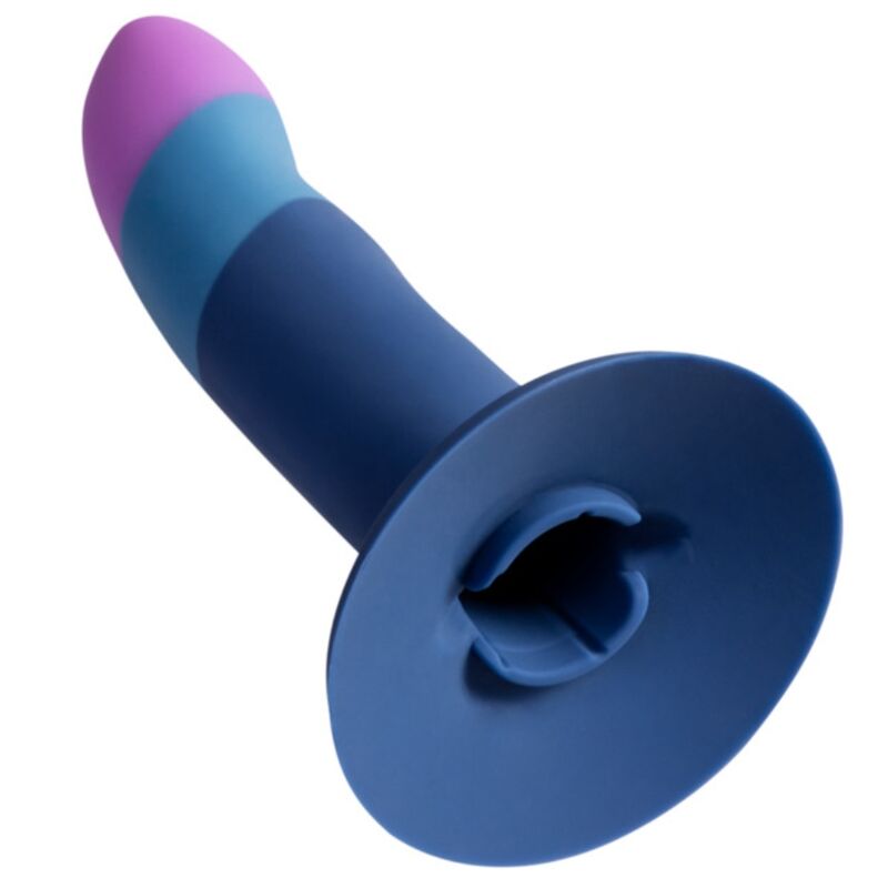 ROMP - PICCOLO SILICONE DILDO WITH TRICOLOR SUCTION CUP 14 CM