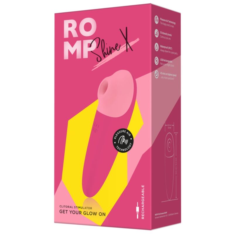 ROMP - SHINE X CLITORAL SUCTION 10 LEVELS PINK
