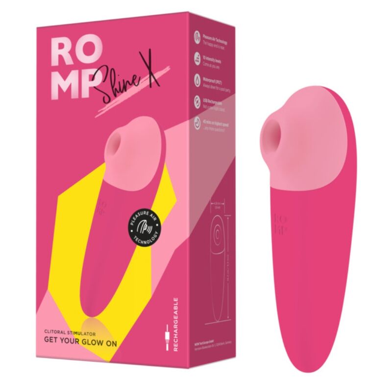 ROMP - SHINE X CLITORAL SUCTION 10 LEVELS PINK