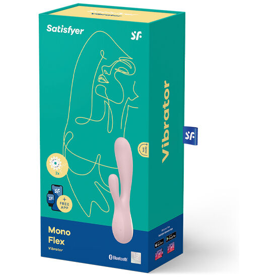 SATISFYER - MONO FLEX ROOD MET APP